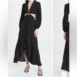 Jonathan Simkhai black cutout dress, size small